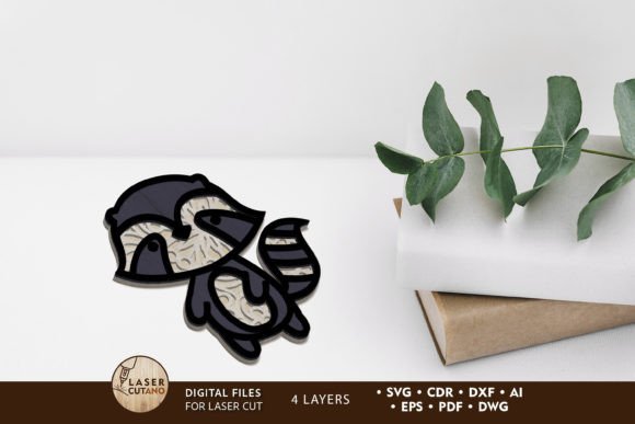 A Creative Brand Review of the Laser Cut Raccoon Decor Template