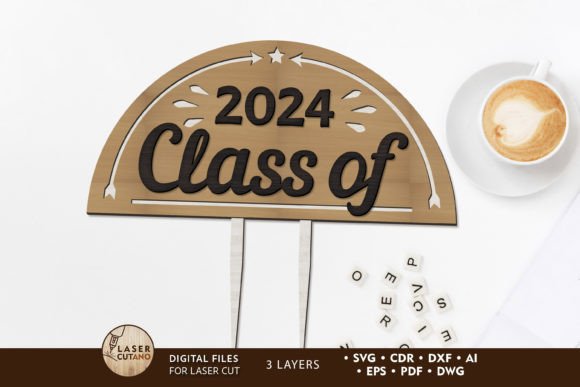A Design Review of the 2024 Graduation Laser Cut Cake Topper