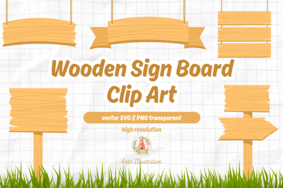 A Designer's Hands-On Review of Wooden Sign Board Clip Art