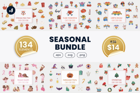 A Designer's Take on Seasonal Bundle Graphics for Local Brands