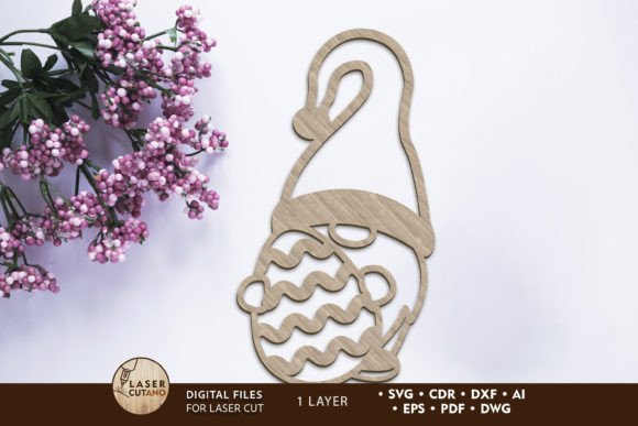 A Laser-Cutting Gnome Asset for Spring Editorial Projects
