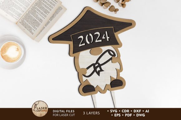A Versatile Laser Cut Ornament for Graduation Season Design