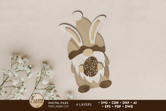 Crafting Easter Magic with a Layered Gnome Cut File