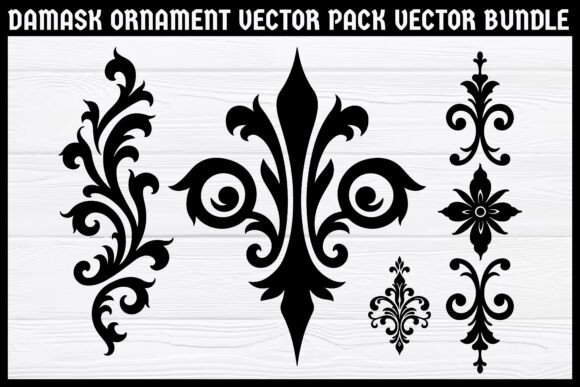 Damask Elegant Ornament Graphics for Sophisticated Designs