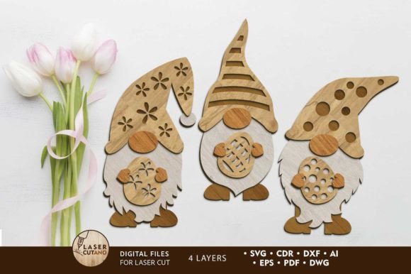 Easter Gnomes: A Spring Laser-Cutting Asset for Local Brands