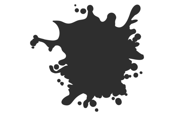 Evaluating a Black Ink Splash Graphic for Brand Identity