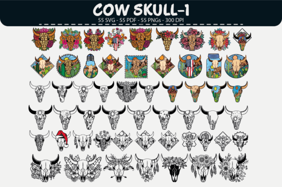 Evaluating a Cow Skull Graphics Set for Professional Client Projects