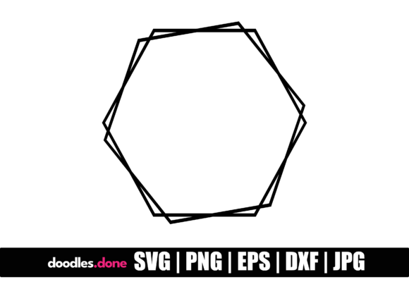 Hexagon Frame SVG: A Graphic Design Asset for Decorative Elements