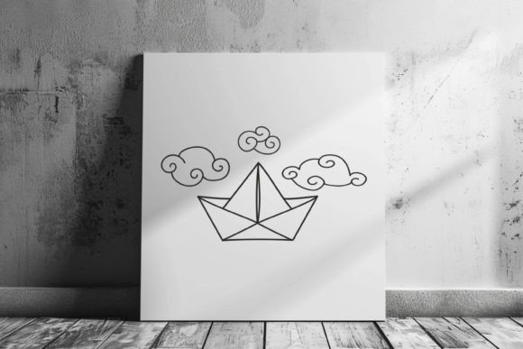 Paper Boat Silhouettes: Versatile Graphics for Decorative Projects