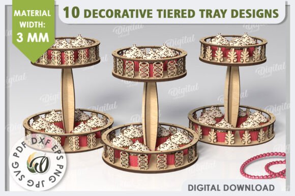 Reviewing a Laser Cut Bundle for Decorative Tiered Trays