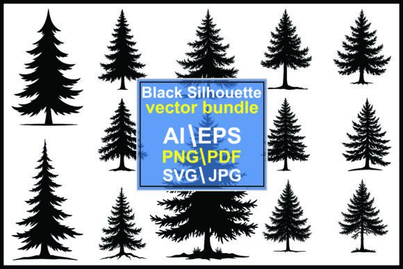 Reviewing Pine Tree Silhouette Graphics for Blog Design