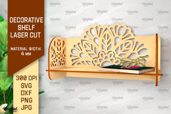 The Decorative Flower Wall Shelf Laser Cut: A Sophisticated Digital Asset for Creative Professionals