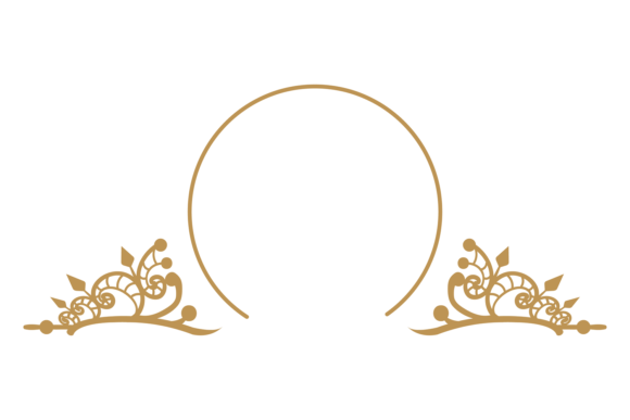 The Golden Frame: A Premium Graphic for Decorative Elements