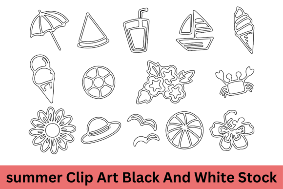 Using Summer Clipart Graphics for Digital Product Creation